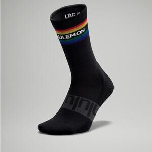 Lululemon Men's Daily Stride Crew Sock Stripe Pride
